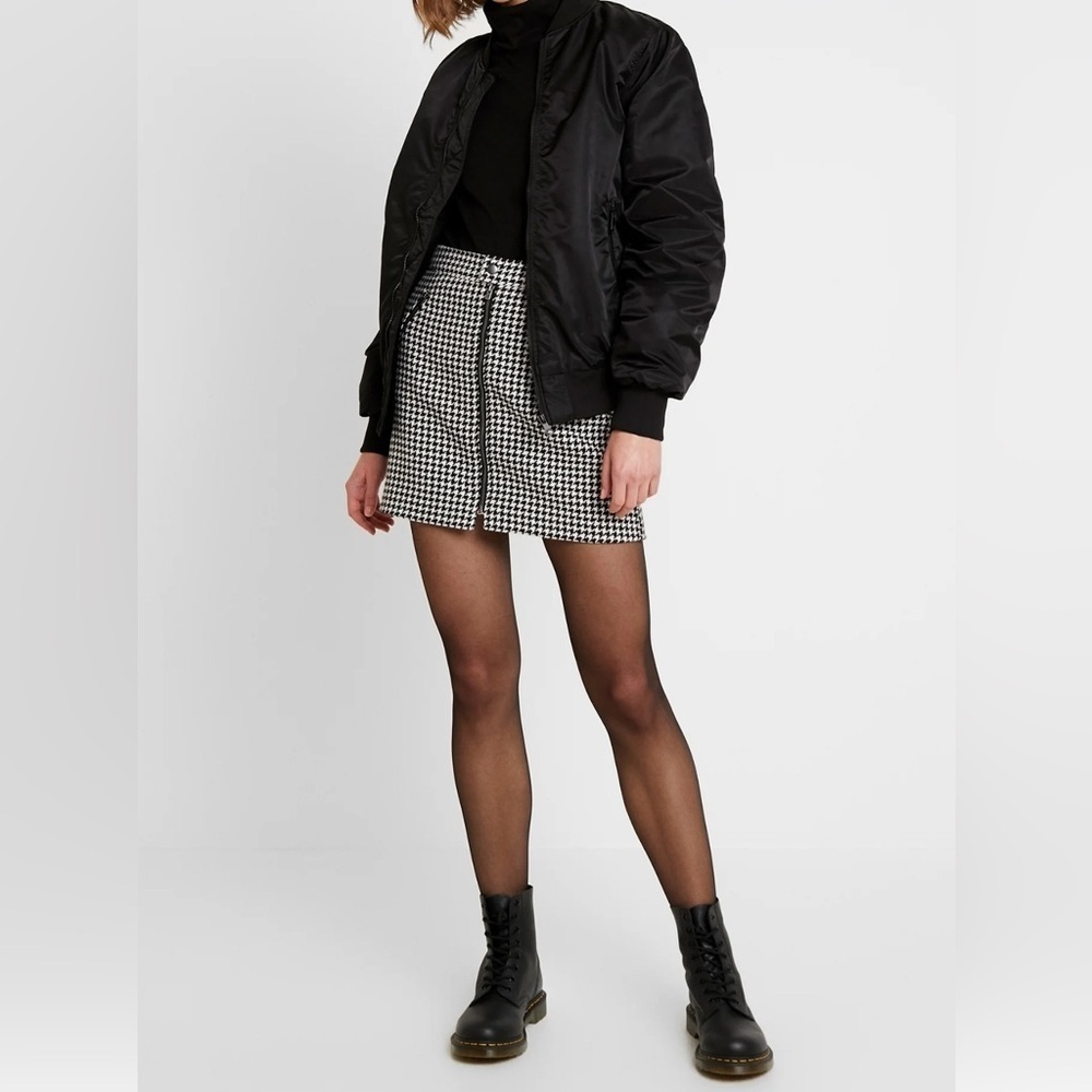Hollister | Abercrombie & Fitch | Wool Blend |Houndstooth | Mini Skirt | Size S